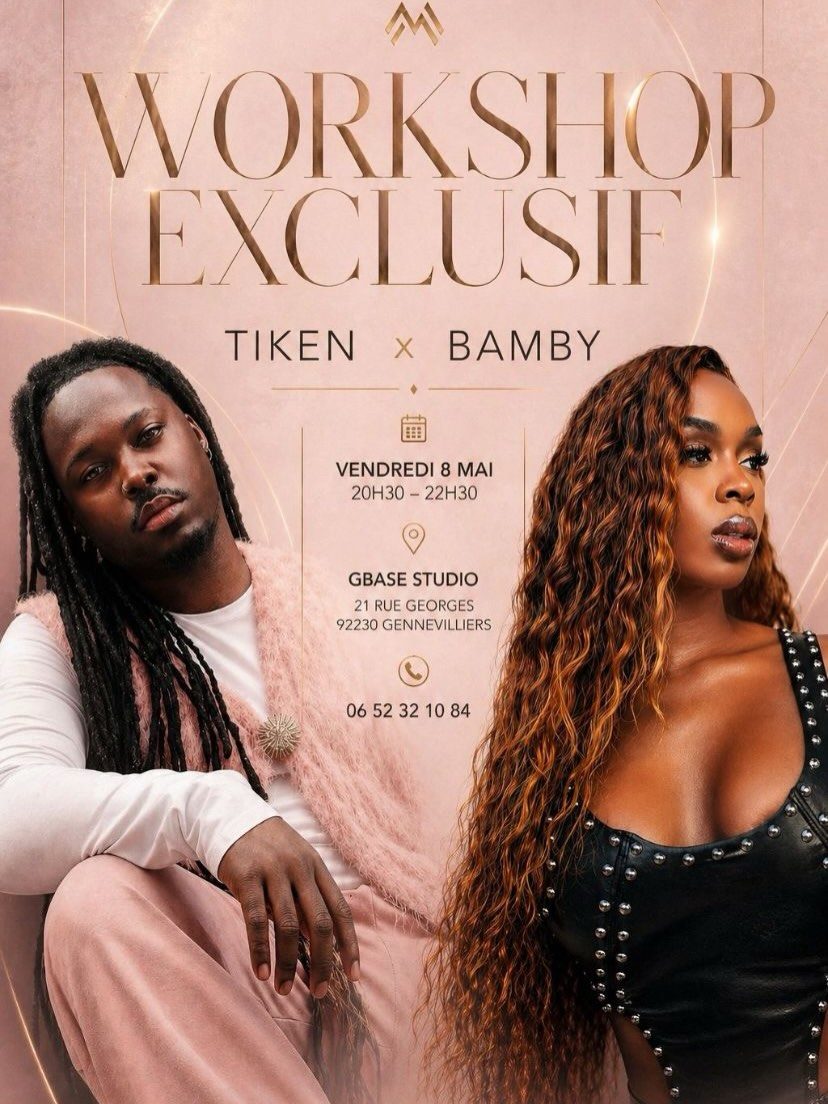 Tiken x Bamby, workshop exclusif du 8 mai 2026 a G BASE Studio