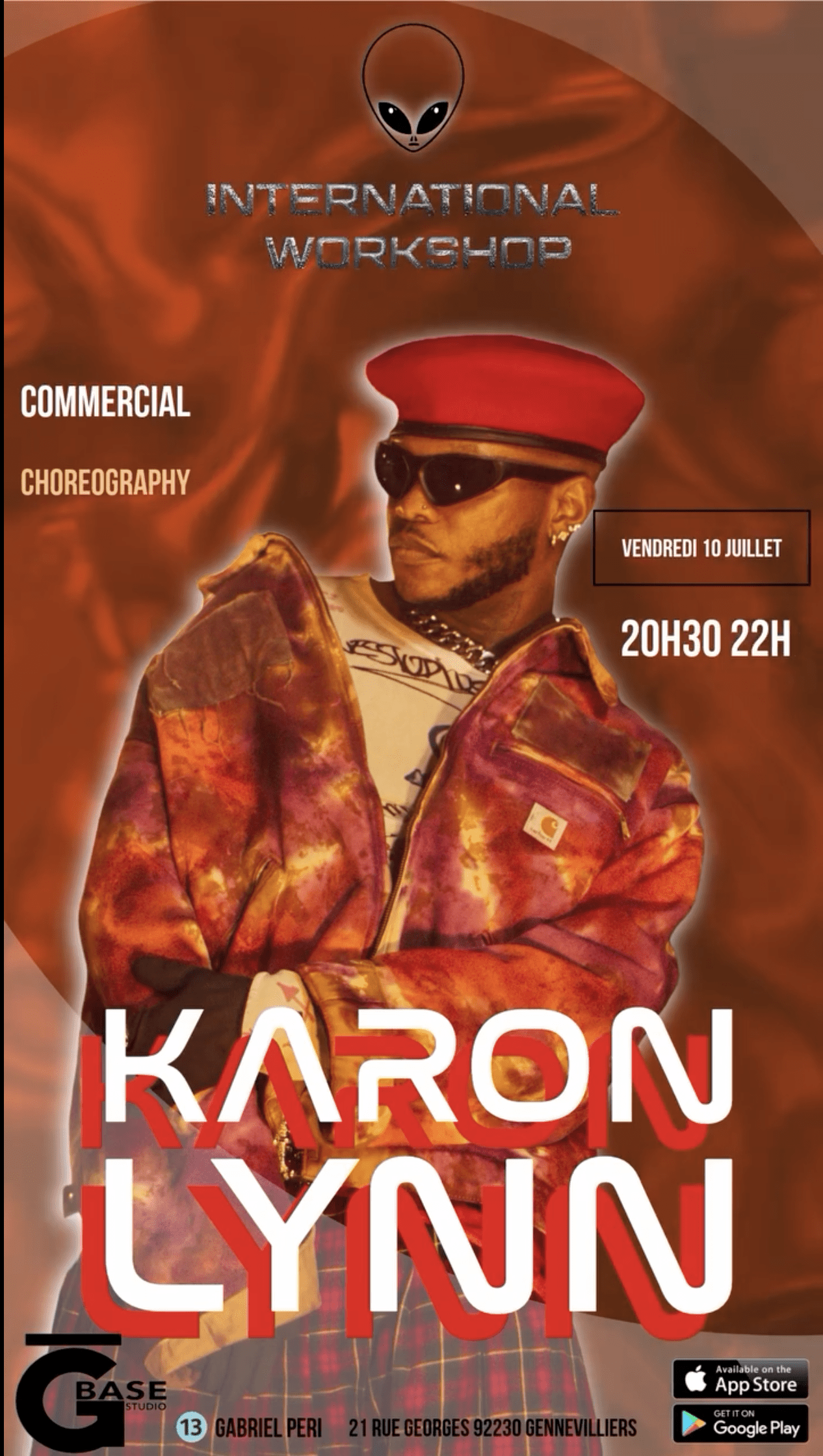 Karon Lynn en workshop international, semaine du 9 juillet 2026 a G BASE Studio