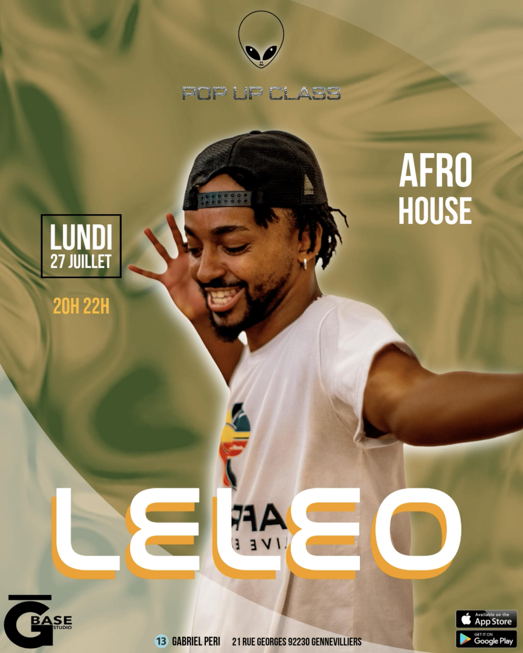 LELEO afro house lundi 27 juillet a G BASE Studio Gennevilliers