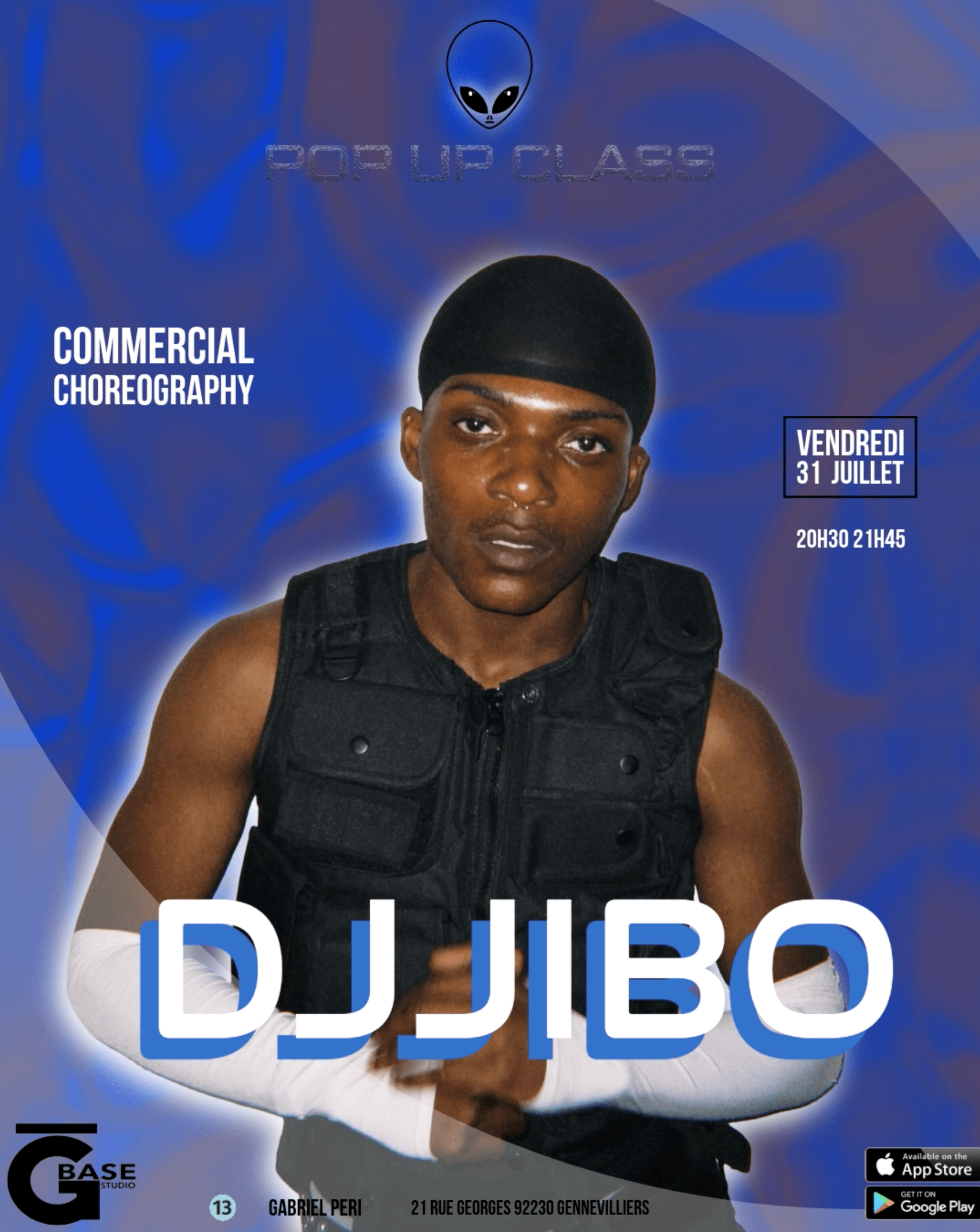 DJJIBO commercial vendredi 31 juillet a G BASE Studio Gennevilliers